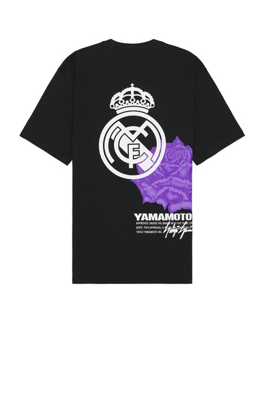 Y-3 Yohji Yamamoto x Real Madrid Merch Tee in Black