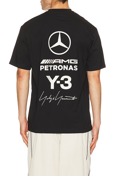 Y-3 x F1 Logo Tee in Black