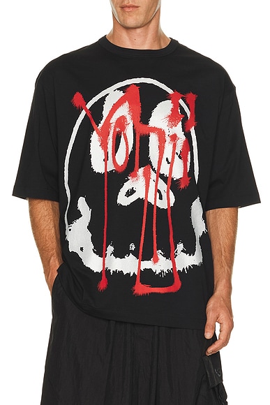 Y-3 Skullgfx Tee in Black