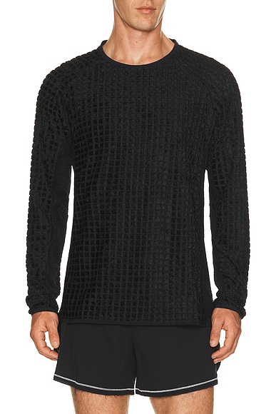 Y-3 Run Rvrs Long Sleeve in Black