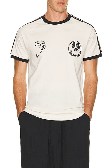 Y-3 Gfx Cali Tee in Cloud White