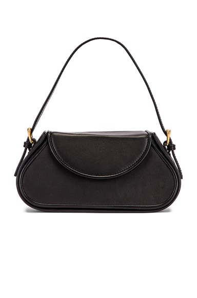 BY FAR Uma Mini Leather Bag in Black FWRD