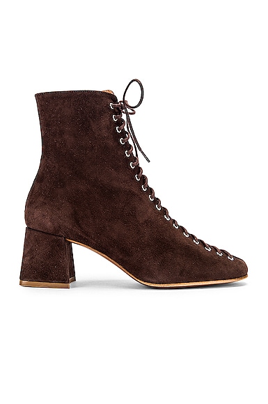 BY FAR Becca Suede Boot in Brown FWRD