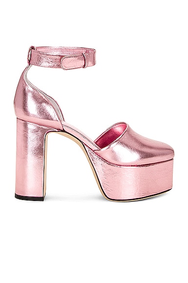 BY FAR Barb Platform Heel in Pink