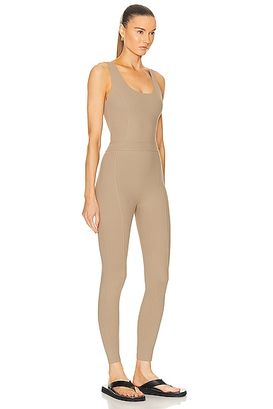 Shop Year Of Ours Reformer Onesie Jumpsuit In Caribou