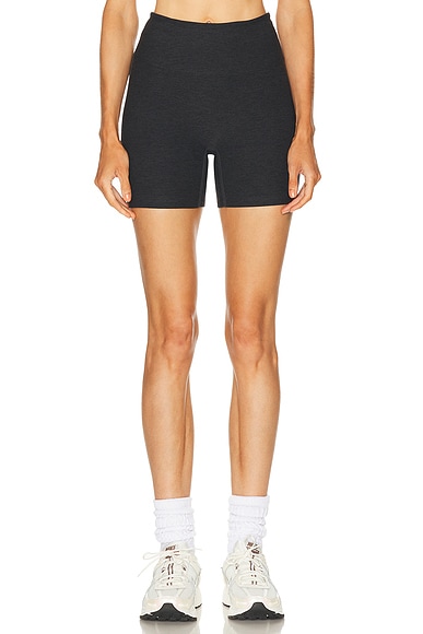 YEAR OF OURS Stretch Sculpt Short in Heather Black