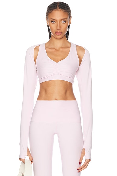 YEAR OF OURS Stretch Shrug in Plie Pink