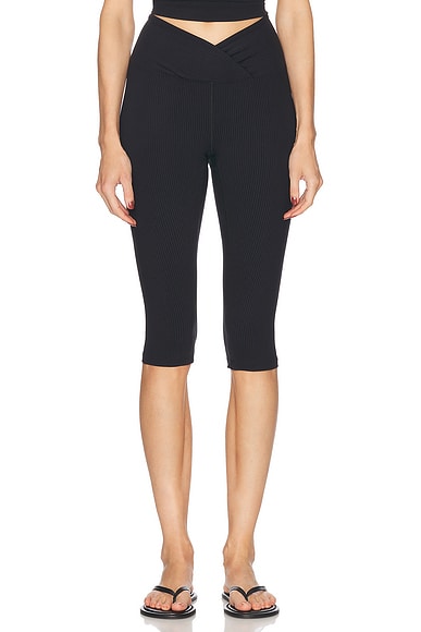 Ribbed Veronica Capri Legging