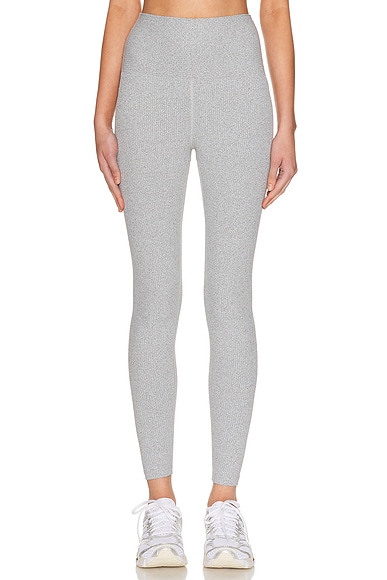 YEAR OF OURS Ribbed Classic Legging in Heather Grey