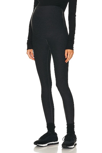 YEAR OF OURS Maternity Legging in Heather Black