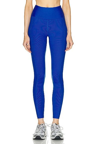 YEAR OF OURS Ribbed Pocket Legging in Blue Flame