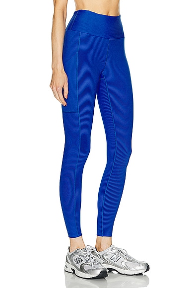Shop Year Of Ours Ribbed Pocket Legging In Blue Flame