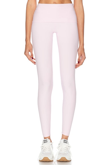 YEAR OF OURS Ballet Fold Over Legging in Plie Pink
