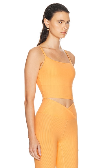 Shop Year Of Ours Ribbed Bralette Tank Top In Apricot Crush