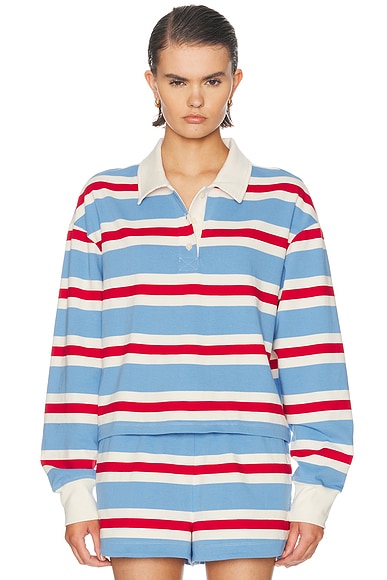 Striped Rugby Long Sleeve Tee