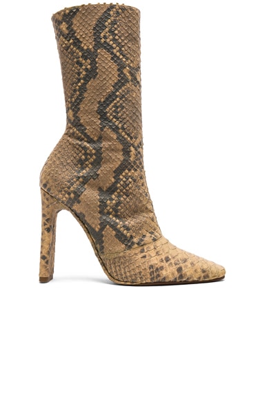 Season 6 Python Embossed Ankle Boots