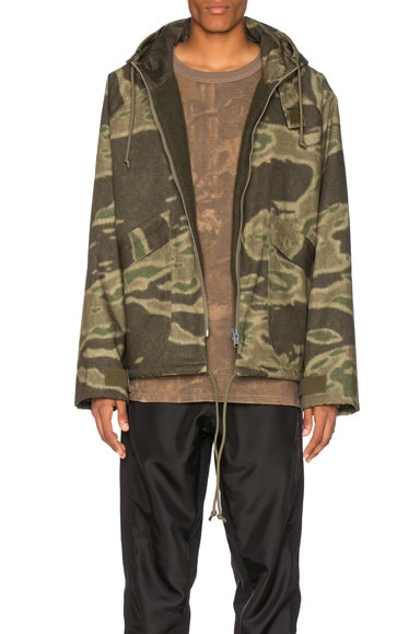 YEEZY Season 3 Printed Anorak in Camo Print | FWRD