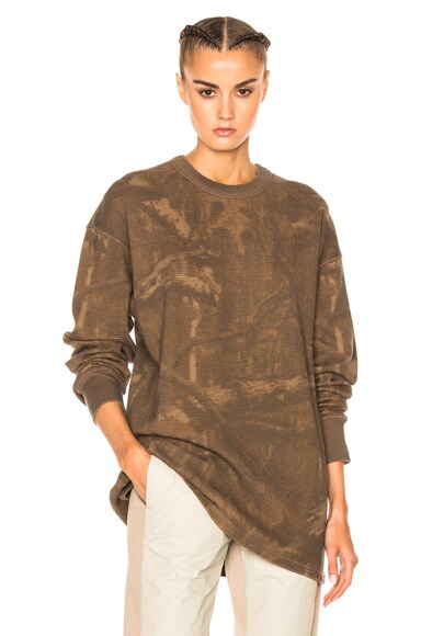 Thermal Long Sleeve Tee in Camo Print 