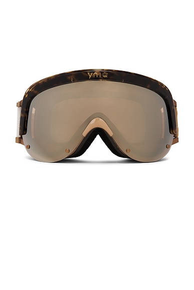 YNIQ Eyewear Model One Goggle in Sandstone Tortoise