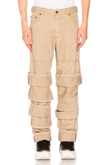 Y/Project Multi Cuff Jeans in Sand | FWRD