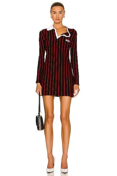 x Fila Striped Polo Mini Dress