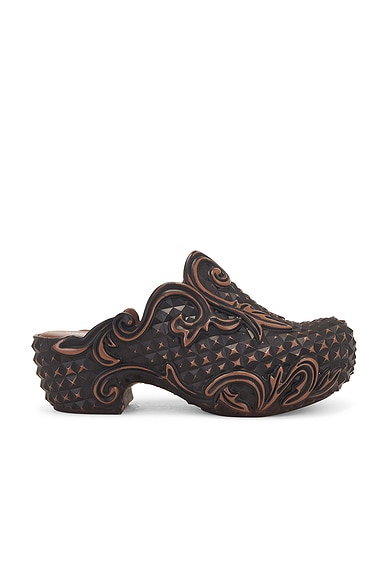 Y/Project X Melissa Court Clog in Brown | FWRD