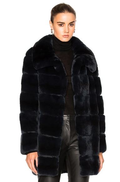 Long Rex Rabbit Fur Coat
