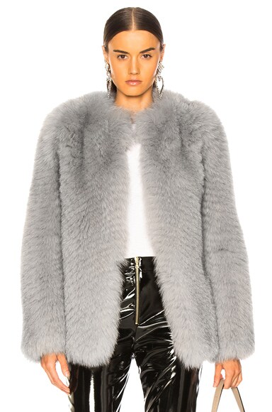Short Fox Fur Jacket