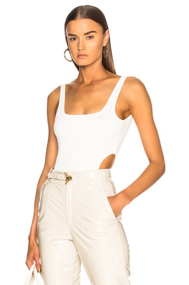 Zeynep Arcay Cutout Knit Bodysuit in White | FWRD