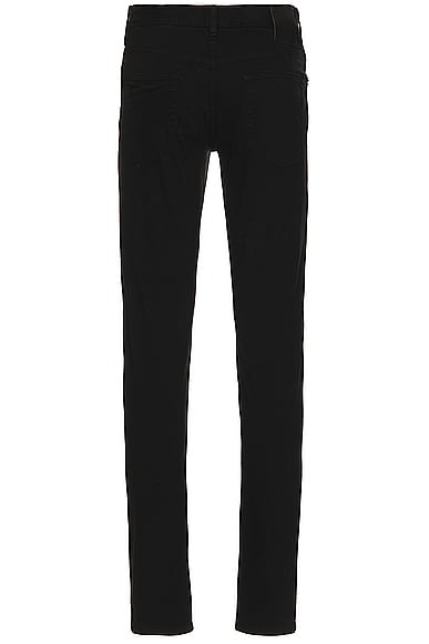 Shop Zegna Stretch Gabardine Denim Pant In Black