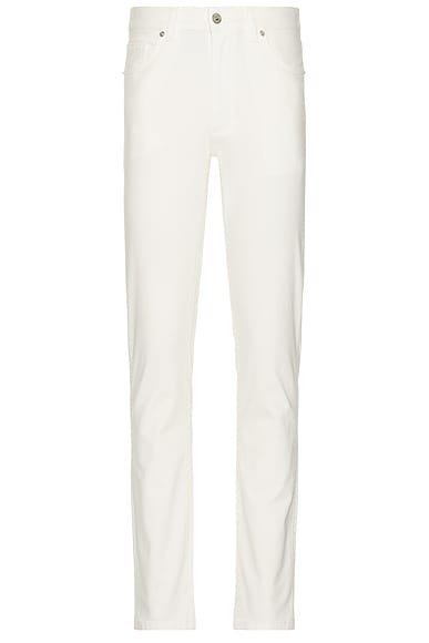 Zegna Stretch Gabardine Denim Jeans in White