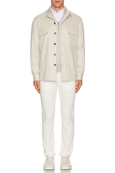 Stretch Gabardine Denim Jeans