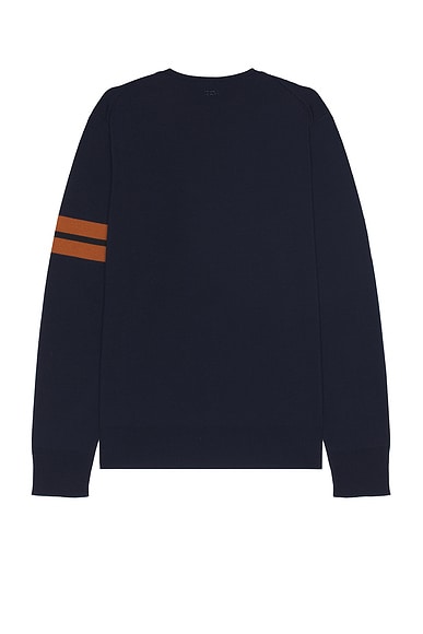 Zegna Crewneck Sweater With Ribbed Cuffs And Hem In Black