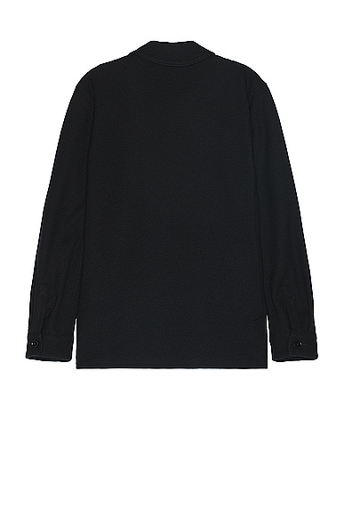 Shop Zegna Cashmere Blend Chore Jacket In Black