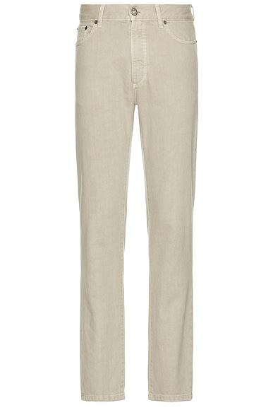 Zegna Pure Cotton Pants in Light Taupe