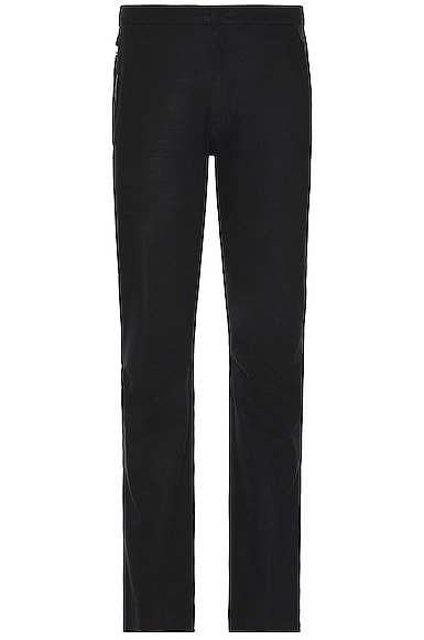 Shop Zegna 3 Layers Techmerino Trouser In Black