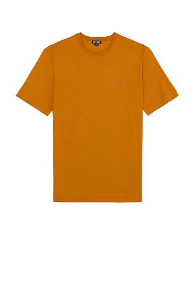 Zegna Pure Cotton T-Shirt in Sentiero