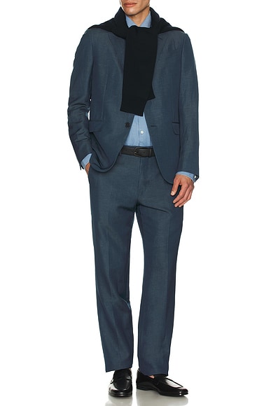 Cotton And Linen Denim Shirt