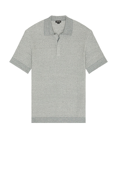 Cotton Linen And Silk Polo