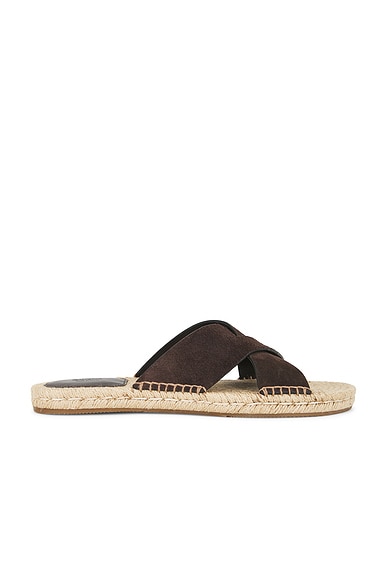 Zegna Espadrilles Sandals in Dark Brown