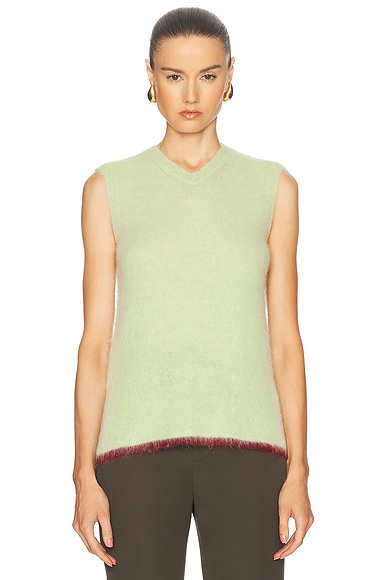 Zankov Yasemin Vest in Pistachio