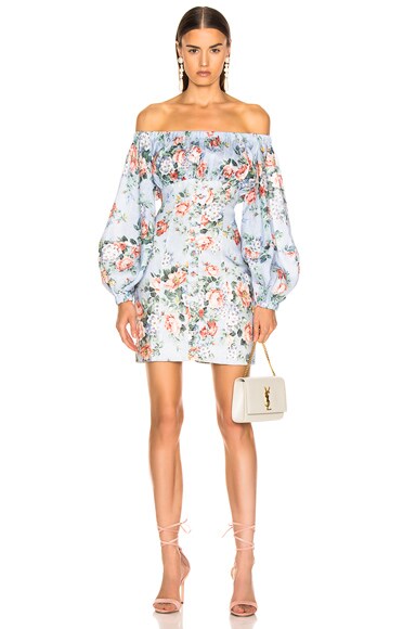 Zimmermann bowie shop off shoulder dress