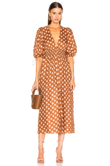 Primrose Shirred Waist Long Dress