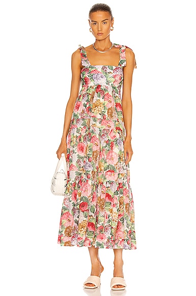 Zimmermann Mae Tie Shoulder Dress in 