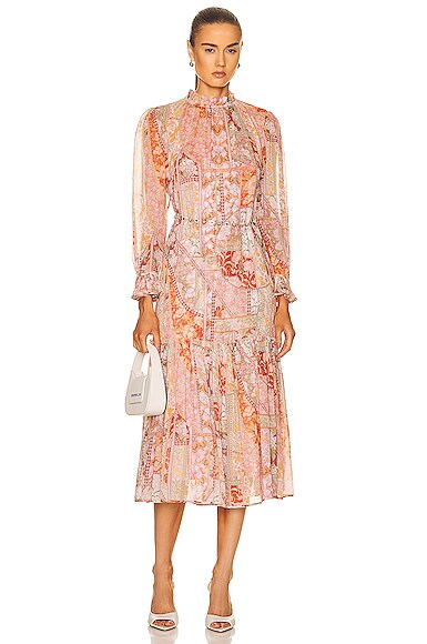 【Zimmermann】LUMINOSITY TUBULAR MIDI DRESS シルク ミディ Zimmermann - Luminosity Tubular Silk Midi Dress