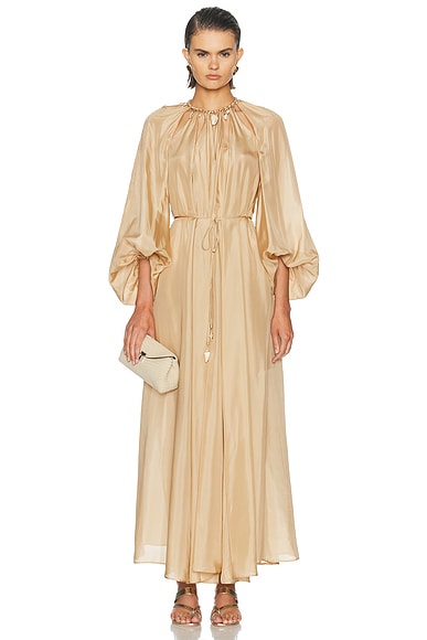 Zimmermann Mahon Maxi Dress in Champagne