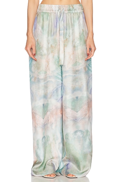 Zimmermann Illuminate Track Pant in Blue Agate