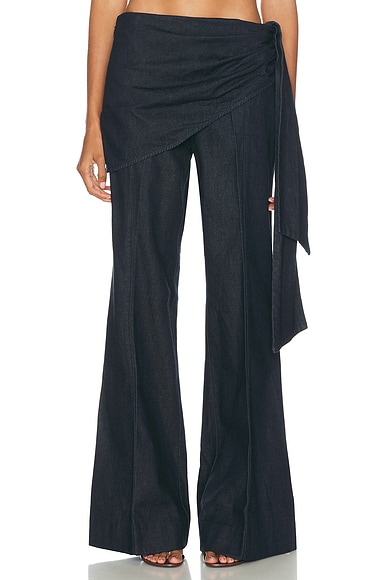 Valiant Draped Flare Leg