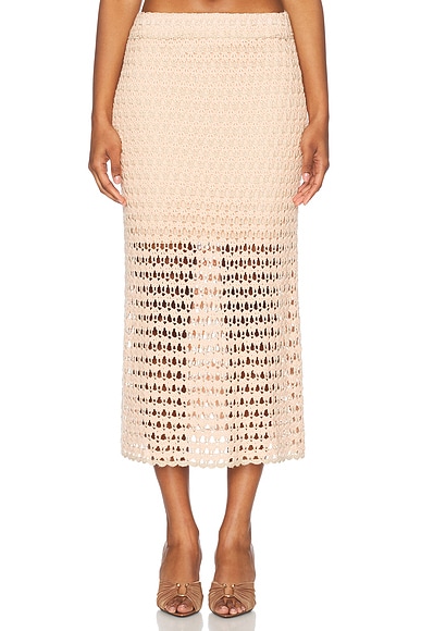 Tallow Crochet Midi Skirt