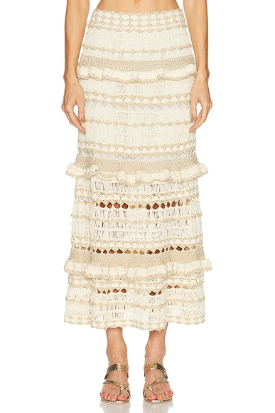 Wanderlust Crochet Midi Skirt
